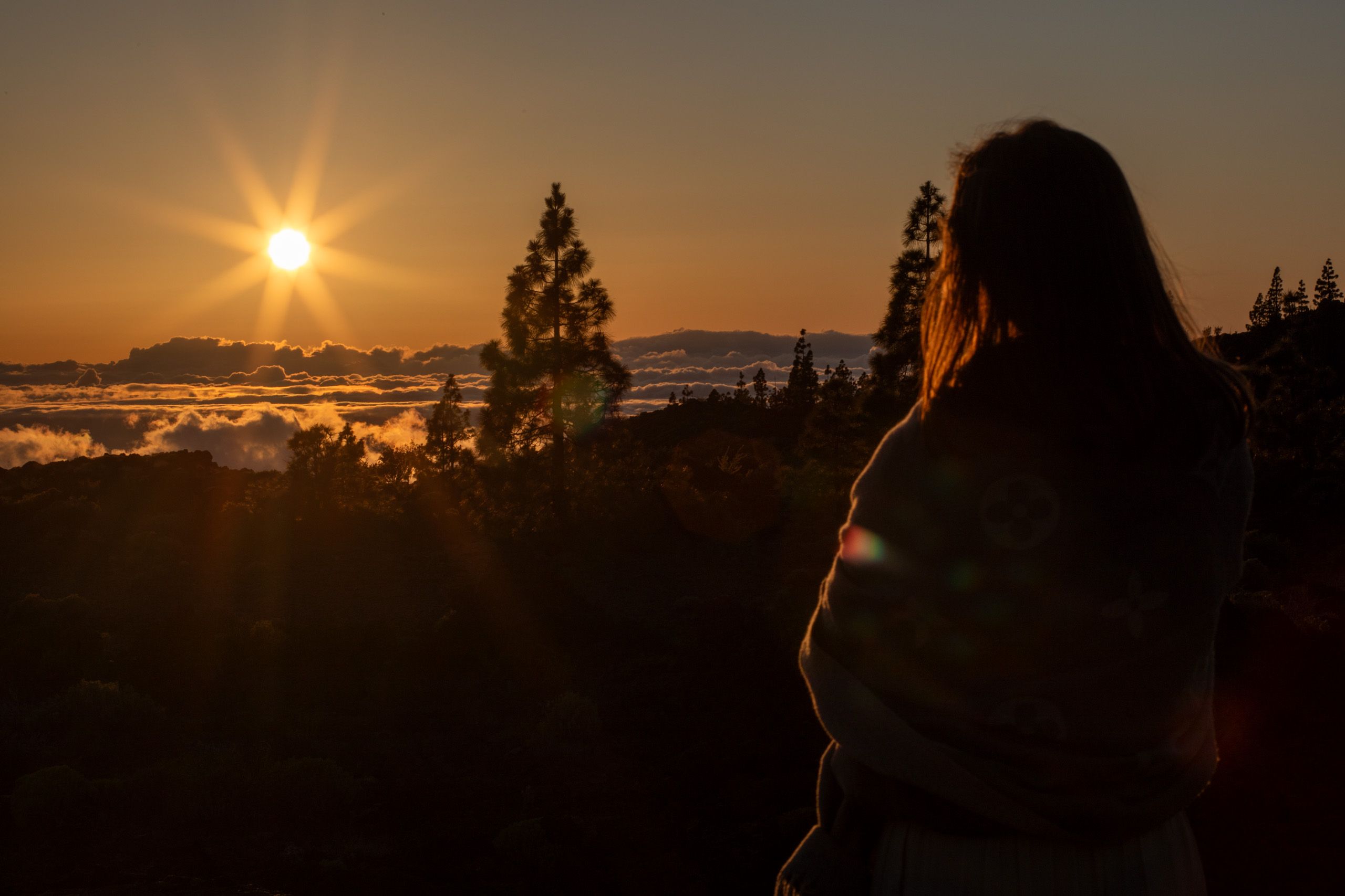Portrait session on the coast of Tenerife in late light